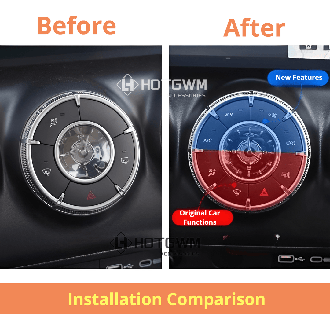 Modified air conditioning physical buttons for TANK 300 - HOT GWM