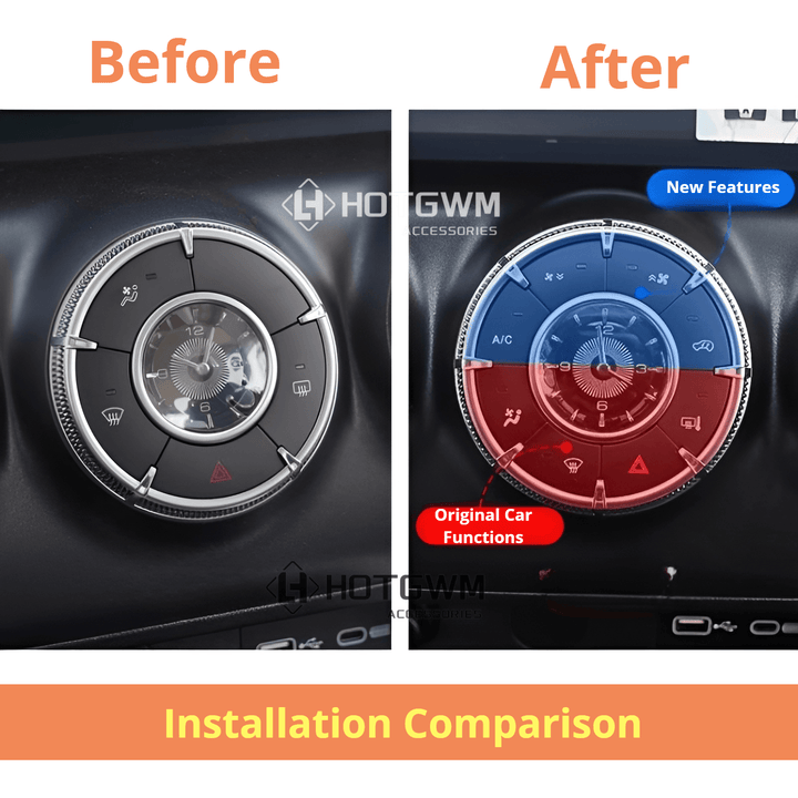 Modified air conditioning physical buttons for TANK 300 - HOT GWM