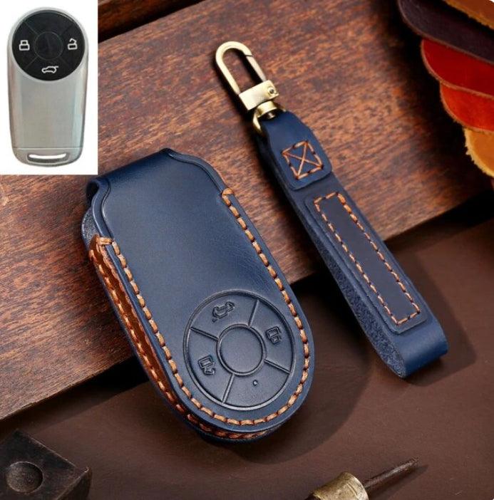 Leather Key Case Cover Shell Fob for GWM Ora EV Good Cat（03） - HOT GWM