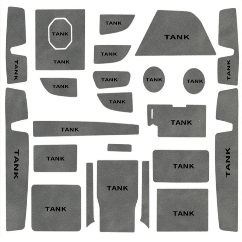 Centre Control Mats & Door Slot Mats for GWM TANK 500 - HOT GWM