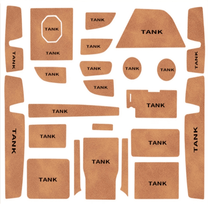 Centre Control Mats & Door Slot Mats for GWM TANK 500 - HOT GWM