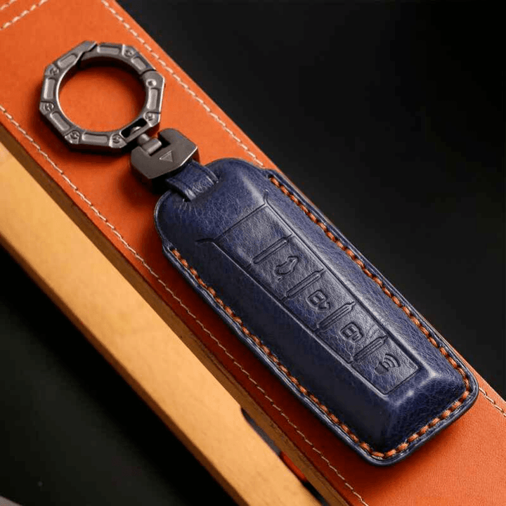 Luxury Leather Car Key Case Cover Fob Shell for GWM WEY 05&WEY 03 - HOT GWM