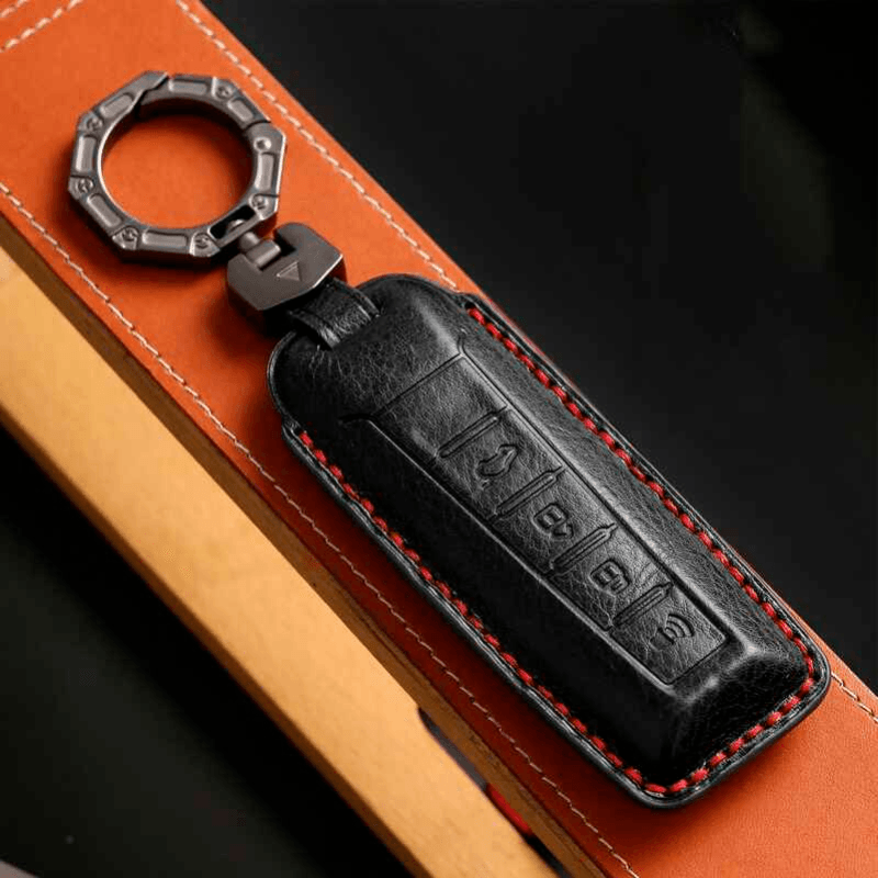 Luxury Leather Car Key Case Cover Fob Shell for GWM WEY 05&WEY 03 - HOT GWM