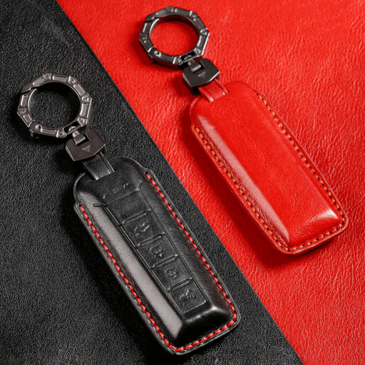 Luxury Leather Car Key Case Cover Fob Shell for GWM WEY 05&WEY 03 - HOT GWM