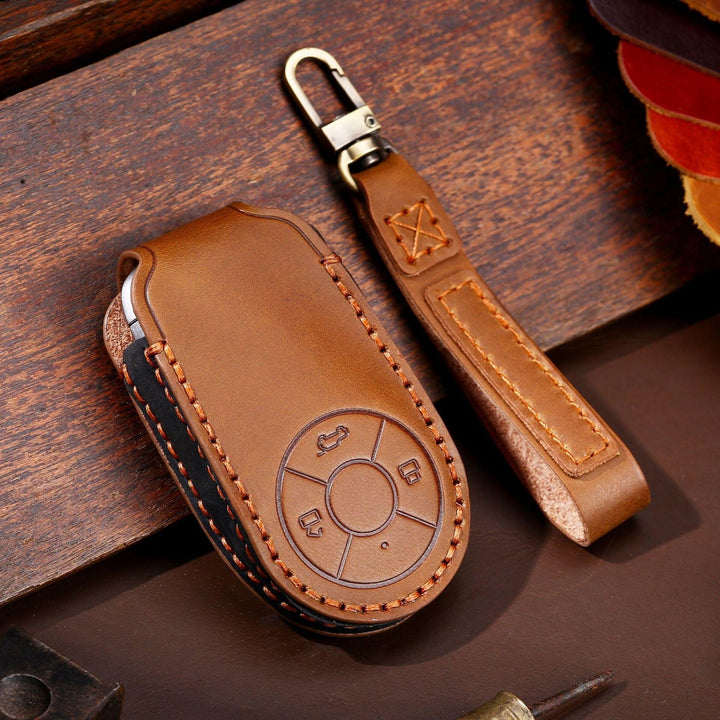 Leather Key Case Cover Shell Fob for GWM Ora EV Good Cat（03） - HOT GWM