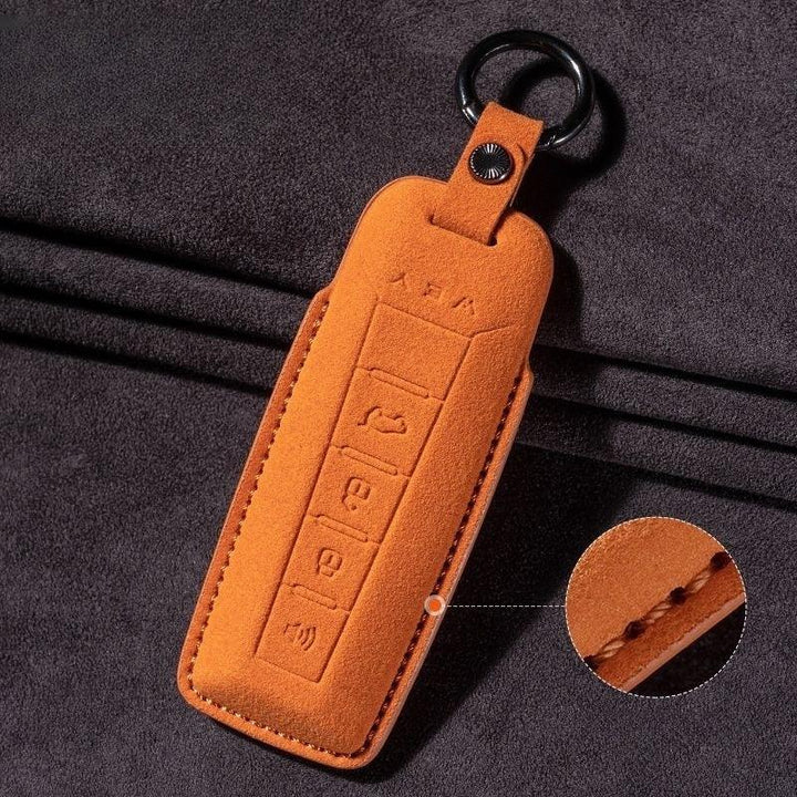 Suede Leather Key Cover for GWM WEY 05 & WEY 03